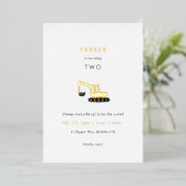 Grabbau Party Foil Birthday Einladung (Stehend vorne)