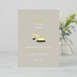 Grabbau Party Foil Birthday Einladung