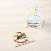 Gräben auf dem Rockpferd Rechteckiger Pappuntersetzer (Vor Ort)