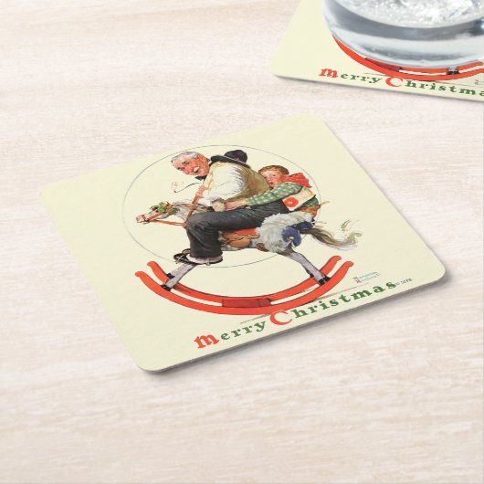 Gräben auf dem Rockpferd Rechteckiger Pappuntersetzer (angewinkelt)