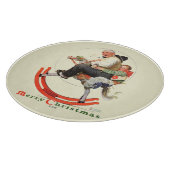 Gräben auf dem Rockpferd Schneidebrett (Ecke)