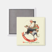 Gräben auf Rockpferd Magnet (Vorderseite/Rückseite)