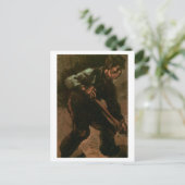 Graben der Bauern, Vincent van Gogh Postkarte (Stehend Vorderseite)