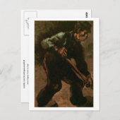 Graben der Bauern, Vincent van Gogh Postkarte (Vorne/Hinten)