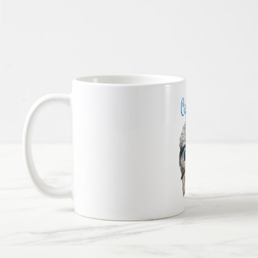 Graben der Eulen-Grafik Kaffeetasse (Links)