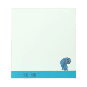 Graben der Eulen-Malerei-Kap-Koralle FL Notizblock