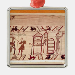 Graben der Verstärkungen für ein Lager an Silbernes Ornament