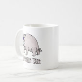 Graben Sie das Schwein Kaffeetasse (Vorderseite Links)