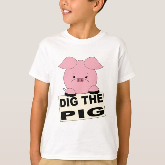 Graben Sie das Schwein-KinderShirt T-Shirt (Vorderseite)