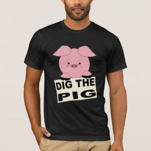 Graben Sie das T-Shirt der Schwein-Männer