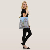 Grabende Eulenkinder Tasche (Am Model)