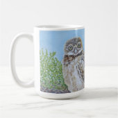 Grabende Käuzchen Kaffeetasse (Links)