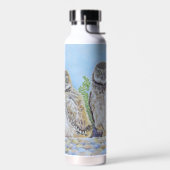 Grabende Käuzchen Trinkflasche (Links)