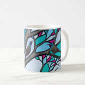 Gräber im gefärbten Glasbaum Kaffeetasse (VorderseiteRechts)