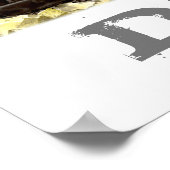 Gräber- oder Baggerbauweise Poster (Ecke)