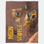 Gräber und Traktor Fleecedecke (Vorderseite)