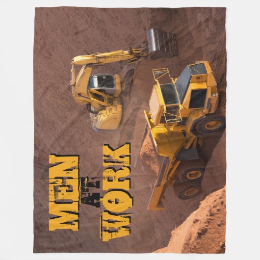 Gräber und Traktor Fleecedecke (Vorderseite)