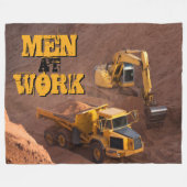 Gräber und Traktor Fleecedecke (Vorderseite (Horizontal))