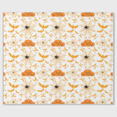 Gräberliche Halloween Kürbislaterne Fledermäuse We Geschenkpapier (Flach)