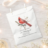Grabgeschenk Kardinal Vogelfutter Geschenktütchen (Ausgeschnitten)