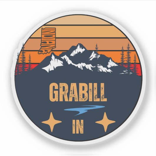 Grabill, Indiana Aufkleber (Vorderseite)