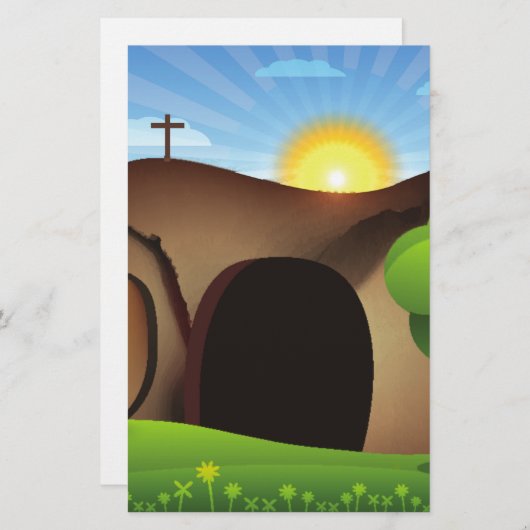 Grabmal Briefpapier (Vorne/Hinten)