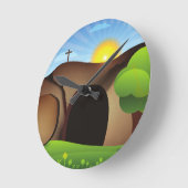 Grabmal Runde Wanduhr (Winkel)