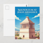 Grabmal von Halikarnassos Türkei Postkarte (Vorne/Hinten)