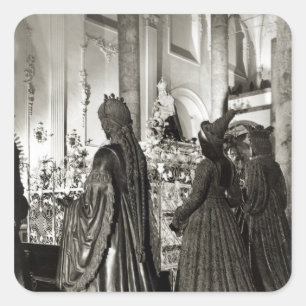 Grabmal von Maximilian I Quadratischer Aufkleber