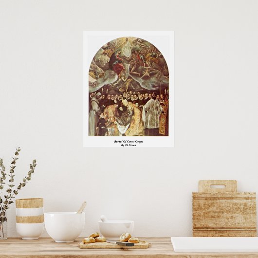 Grabmal von Orgaz durch El Greco Poster (Küche)