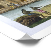 Grabmal von Tamahamah in Kaiakakoa, Sandwich-Insel Poster (Ecke)