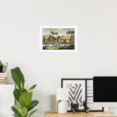 Grabmal von Tamahamah in Kaiakakoa, Sandwich-Insel Poster (Heimbüro)