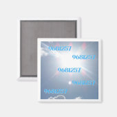 Grabovoi 9681257 Zahlen im Sky Magnet (Vorderseite/Rückseite)