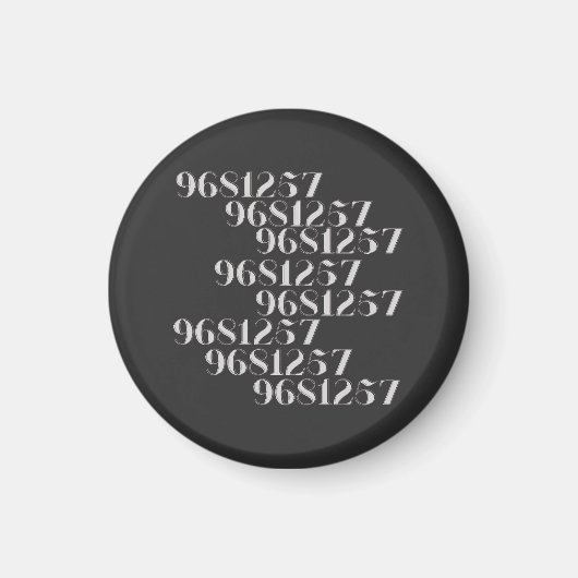 Grabovoi 9681257 Zahlen Magnet (Vorne)