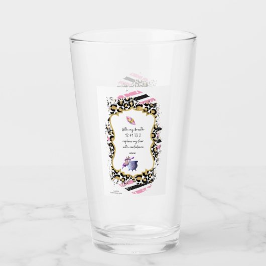 Grabovoi Zahlen für die Freiheit vor Angst Glas (Vorderseite)