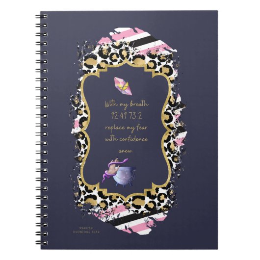 Grabovoi Zahlen für die Freiheit vor Angst Notizblock (Vorderseite)