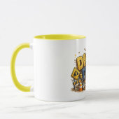 Grab's an! Lustiger Bagger-Bau-Becher Tasse (Links)