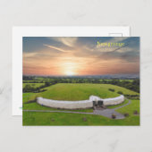Grabstätte für die Steinzeit von Newgrange Postkarte (Vorne/Hinten)