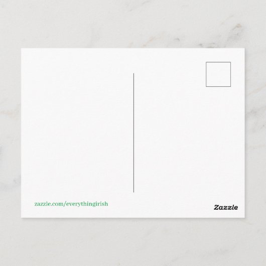 Grabstätte für die Steinzeit von Newgrange Postkarte (Rückseite)