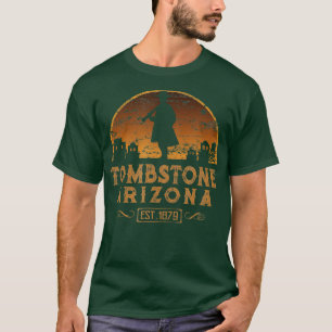 Grabstein Arizona AZ Wilder West Gunfighter T-Shirt