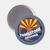 Grabstein Arizona-Fahnemagnet Magnet (Vorderseite/Rückseite)