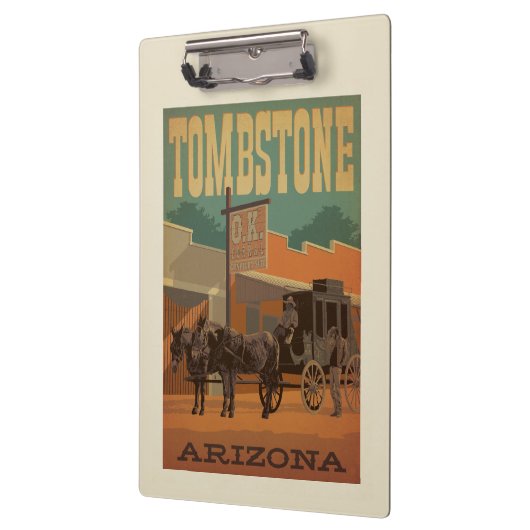 Grabstein, Arizona Klemmbrett (Links)