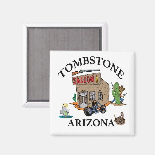 Grabstein, Arizona Magnet (Vorderseite/Rückseite)