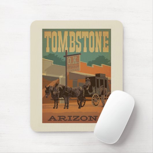 Grabstein, Arizona Mousepad (Mit Mouse)