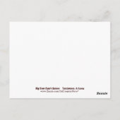 Grabstein Arizona Postkarte von Big Nose Kate (Rückseite)