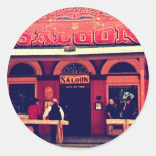 Grabstein Arizona von Big Nose Kate Runder Aufkleber