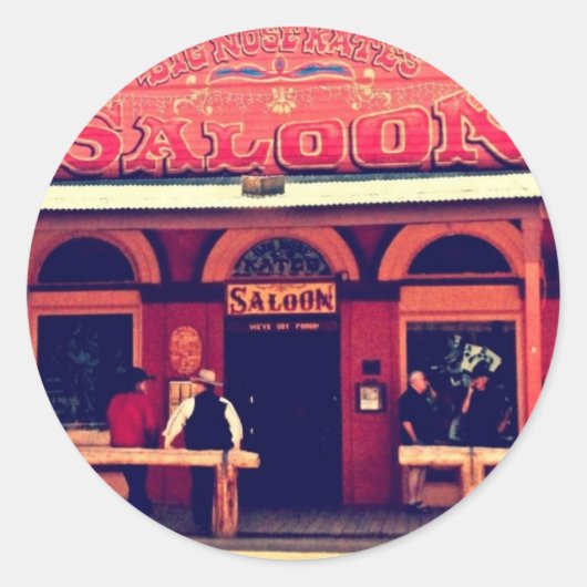 Grabstein Arizona von Big Nose Kate Runder Aufkleber (Vorderseite)