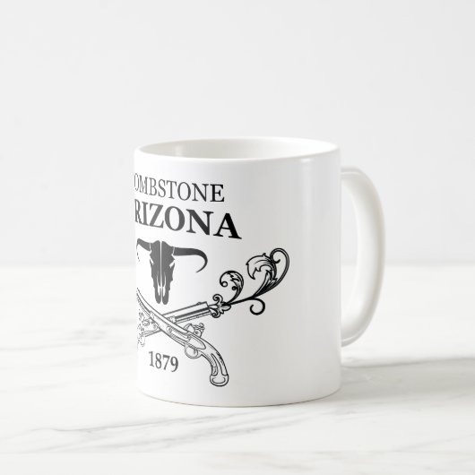 Grabstein-Arizonawilde Westkaffeetasse Kaffeetasse (VorderseiteRechts)