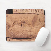 Grabstein, der ein Fischerboot darstellt Mousepad (Mit Mouse)