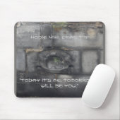 Grabstein des Mittelalters mit Latein Mousepad (Mit Mouse)